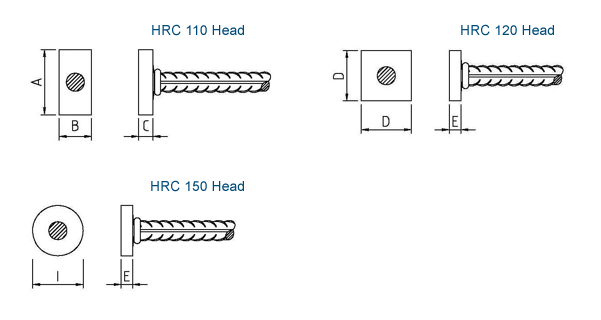 T-headed bars